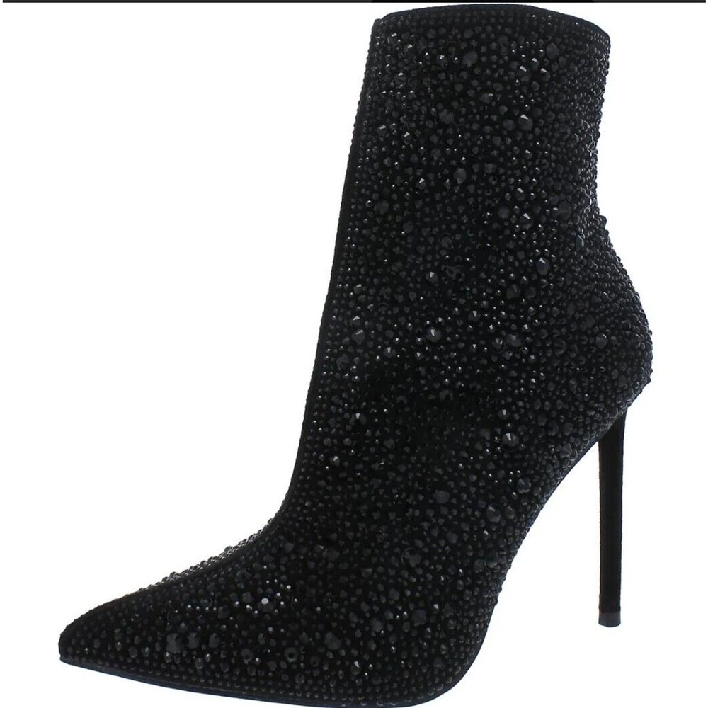 Journee Collection Womens Alexis Black Booties Shoes 6 Medium (B,M) BHFO 4263 - Picture 1 of 5